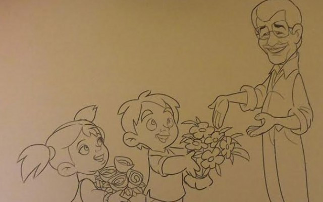 Doğa sevgisi kitabında Davutoğlu karikatürü