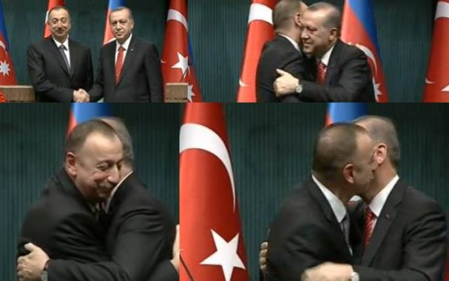 Aliyev ve Erdoğan'ın kucaklaşması günün olayı