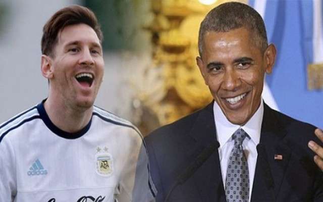 Obama'nın sitemine Messi'den cevap