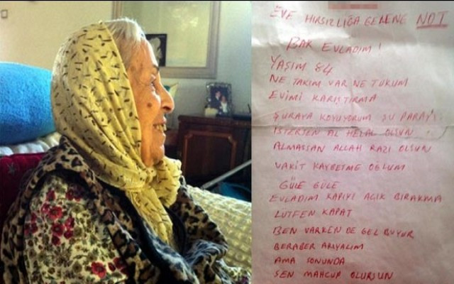 Vasiyetinde hırsıza da not çıktı