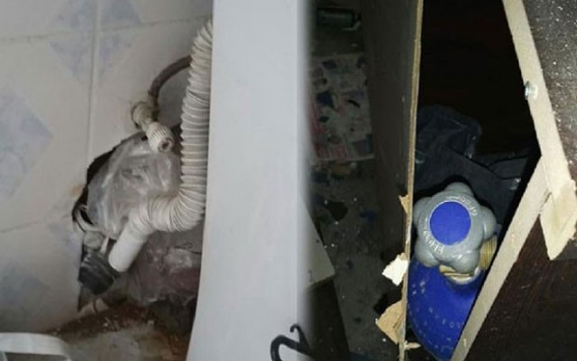 Lavaboya bile bomba tuzaklamışlar