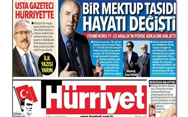 Hürriyet'ten Abdülkadir Selvi anonsu