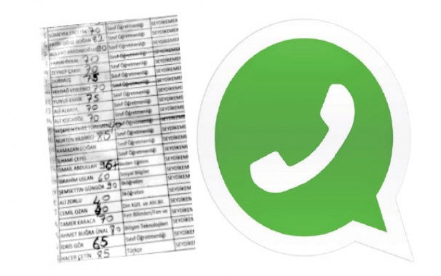 Torpil listesi WatsApp'tan patladı