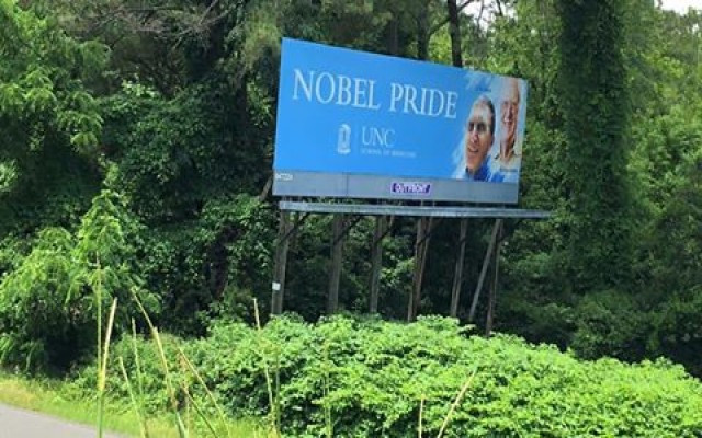 Aziz Sancar'a bilboard'lu teşekkür