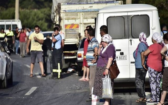 Turizm cennetinde zincirleme kaza