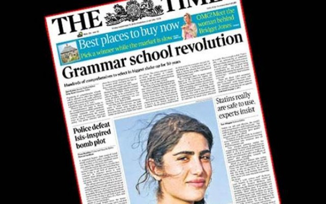 Times, PYD'li teröristi kapak yaptı