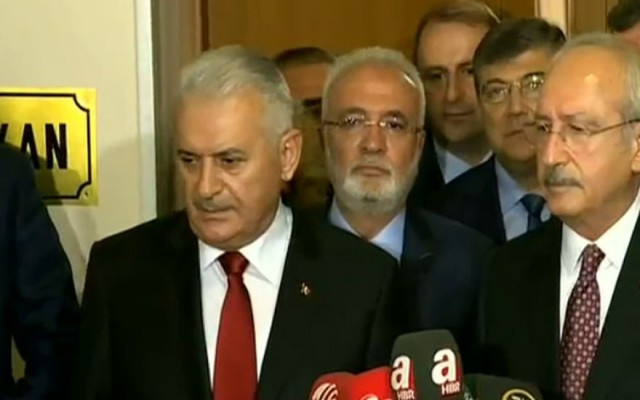 Görüşme sonrası tek cümlelik açıklama