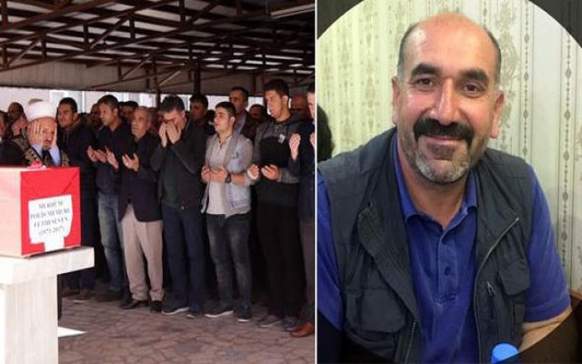Şehit arkadaşının acısına dayanamadı