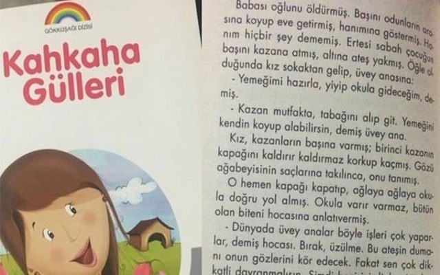İlkokul 1. ve 2. sınıflar için hazırlanan kitapta geçen ifadeler okuyanları şoke etti
