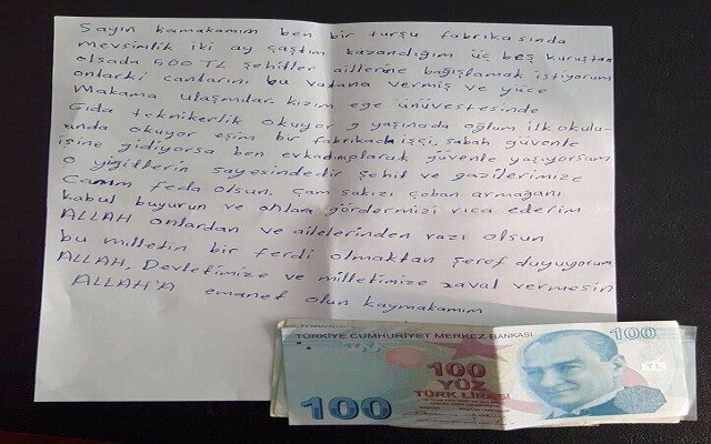 Annenin mektubu duygulandırdı