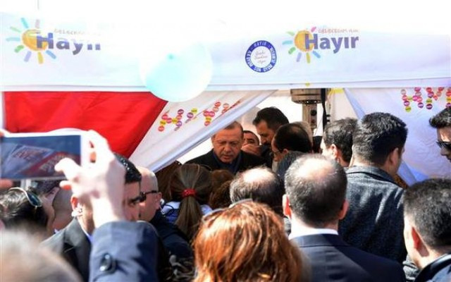 Erdoğan hayır çadırındaki konuşmaları anlattı