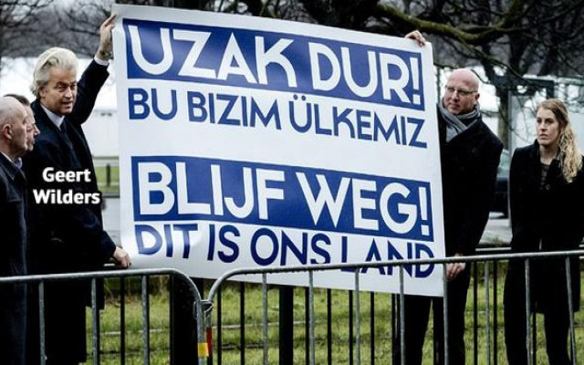 Irkçı liderden Türkiye karşıtı gösteri
