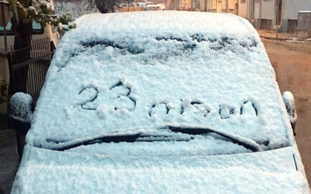23 Nisan'da kar sürprizi.