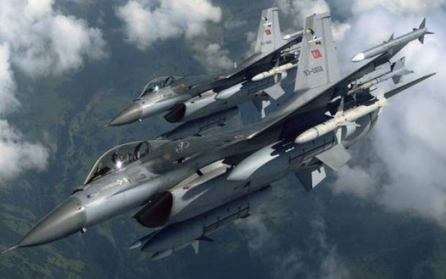 O PKK'lılar uçakla vuruldu
