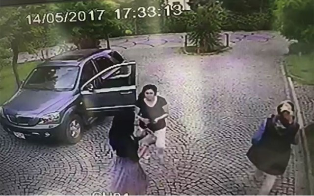 Ünlü futbolcunun eşinin şok görüntüleri