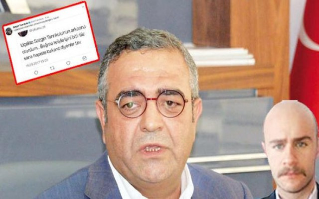 Sezgin Tanrıkulu'na telle boğma tehdidi