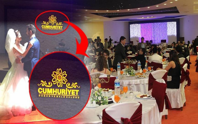 Üniversitede düğün salonu
