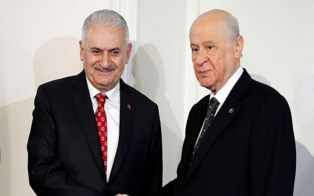 Yıldırım'dan Bahçeli'ye  veda ziyareti