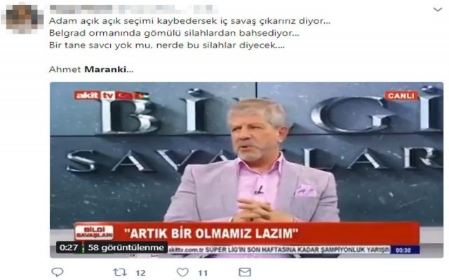 O profesörden kan donduran sözler