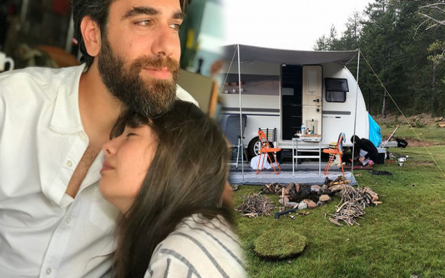 Ünlü çift doğaya kaçtı