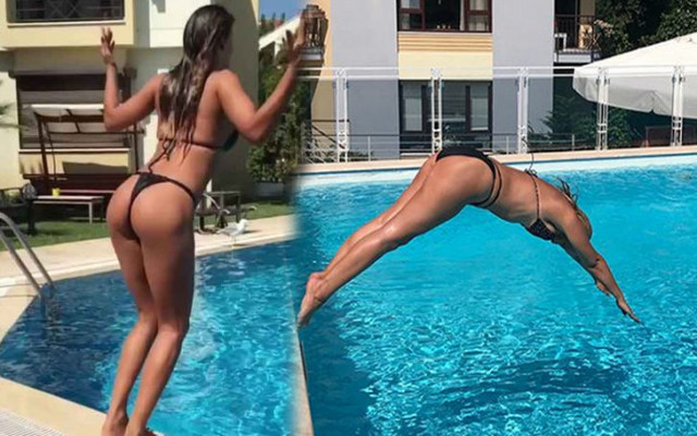 Ünlülerin bikinili poz atışması