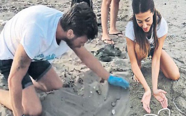 Kıvanç Tatlıtuğ 64 kaplumbağa kurtardı