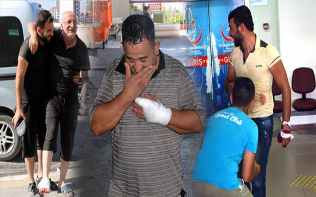 Acemi kasaplar hastanelik oldu