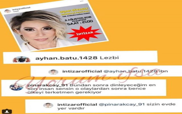 İntizar'ı çıldırtan yorumlar