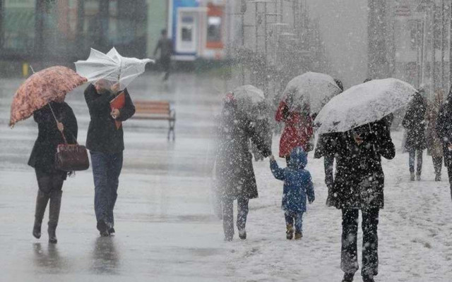 Yağmurun ardından kar geliyor