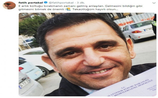 Fatih Portakal Emekli Oldu