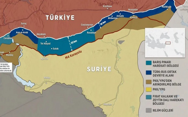 ABD ve Rusya anlaşmaları sonrası harita ortaya çıktı