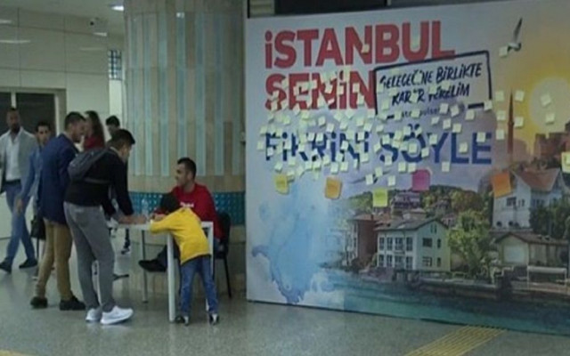 İBB'nin panoları aşk mesajıyla doldu