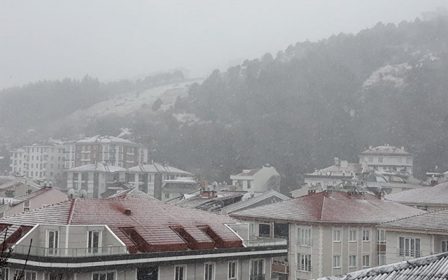 İstanbul'da beklenen kar yağışı başladı