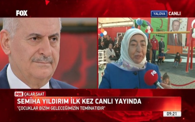 Binali Yıldırım'a canlı yayında Semiha Yıldırım süprizi