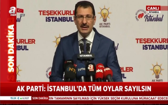 AKP’li Yavuz: İstanbul’daki tüm ilçelerde oylar yeniden sayılsın!