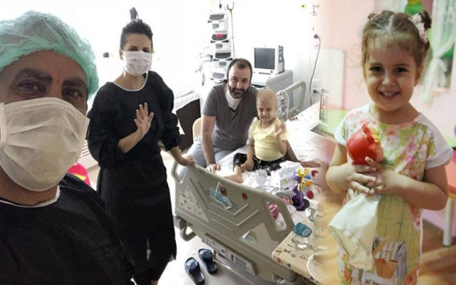 Öykü Arin'e Haluk Levent'ten moral ziyareti