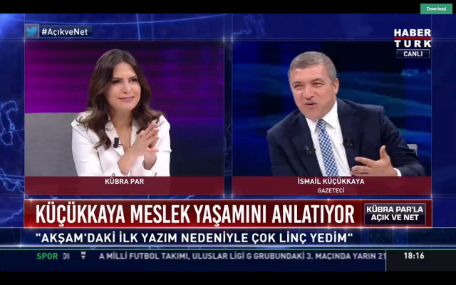 İsmail Küçükkaya:Ana haber bana göre değil....