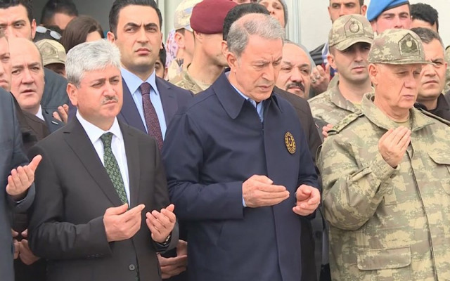 Şehitlerimiz için ilk tören