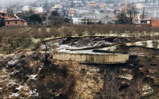 Ordu’da heyelan: 12 konut tahliye edildi