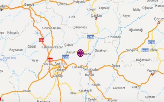 Ankara'da korkutan deprem