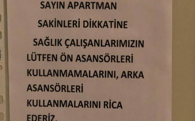 Sağlık çalışanlarına tepki çeken yazı
