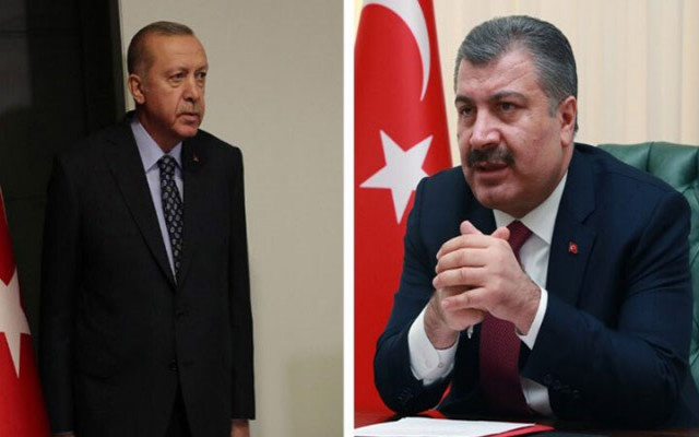 Erdoğan ve Koca'dan salgın açıklamaları