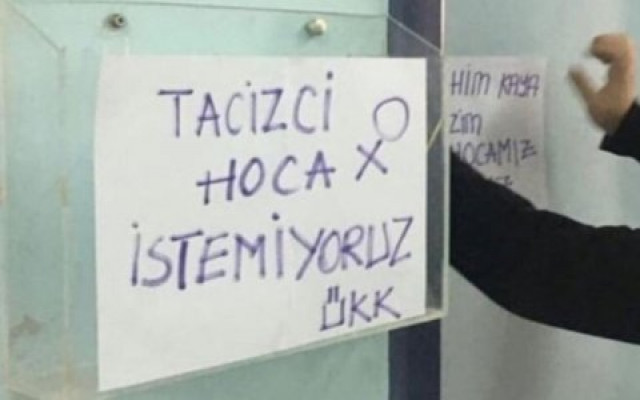 Üniversitede taciz rezaleti...