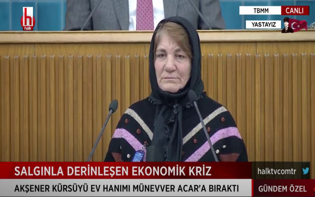 İYİ Parti Grubunda Ev Hanımı Konuştu: Çürük Çarık Yapıp Yiyoruz