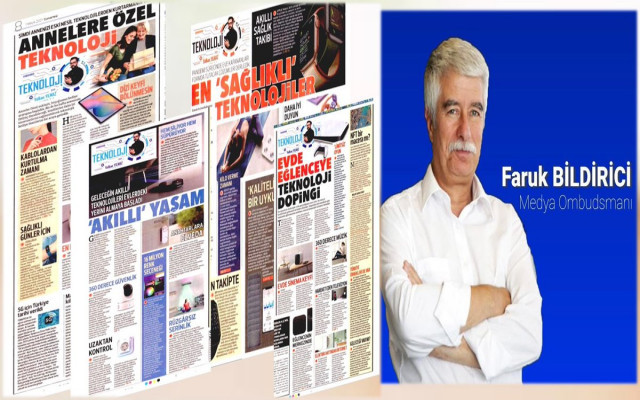 Bildirici: Hürriyet'in Teknoloji sayfası Reklam Broşürü Gibi