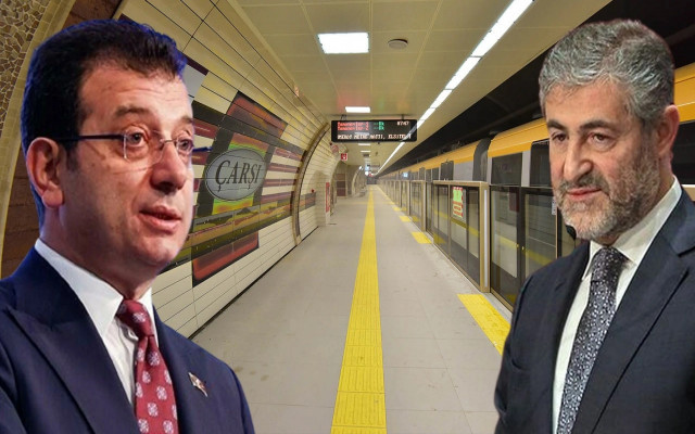 Ekrem İmamoğlu, Bakan Nebati'ye metro kredisi imzasını attırdı
