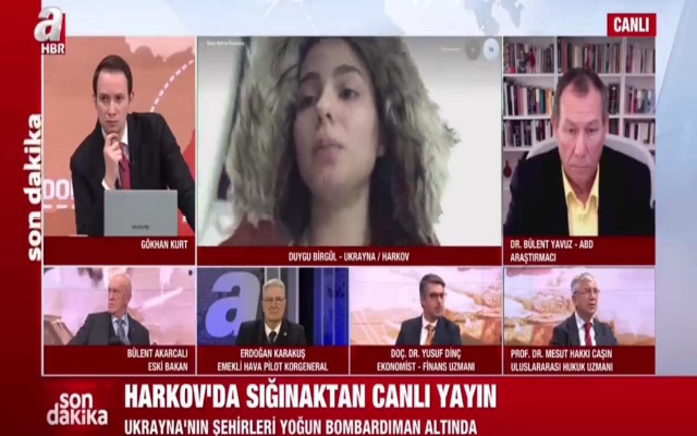 A Haber Ukrayna'da mahsur kalan öğrenciyi yayından Aldı