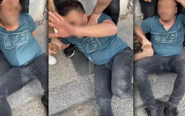 Tacizci Vatandaşlar tarafından Yaka Paça Dövüldü